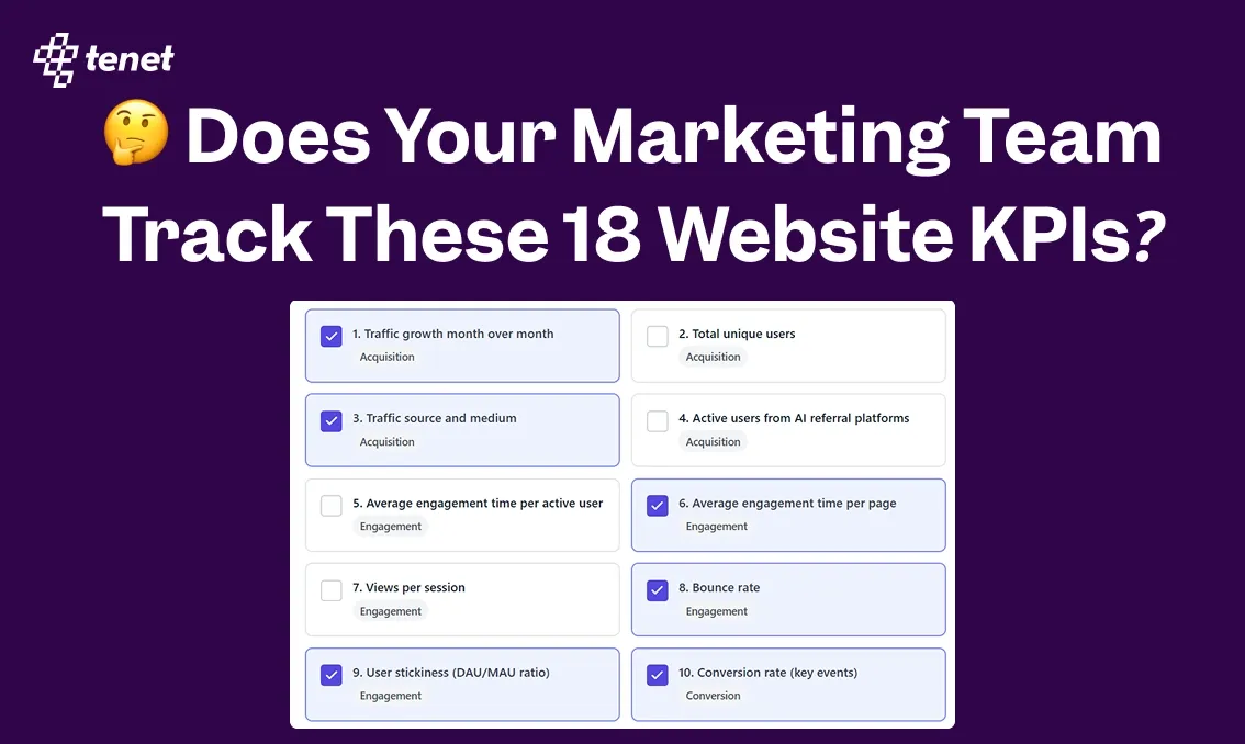 🤔 Does Your Marketing Team Track These 18 Website KPIs?