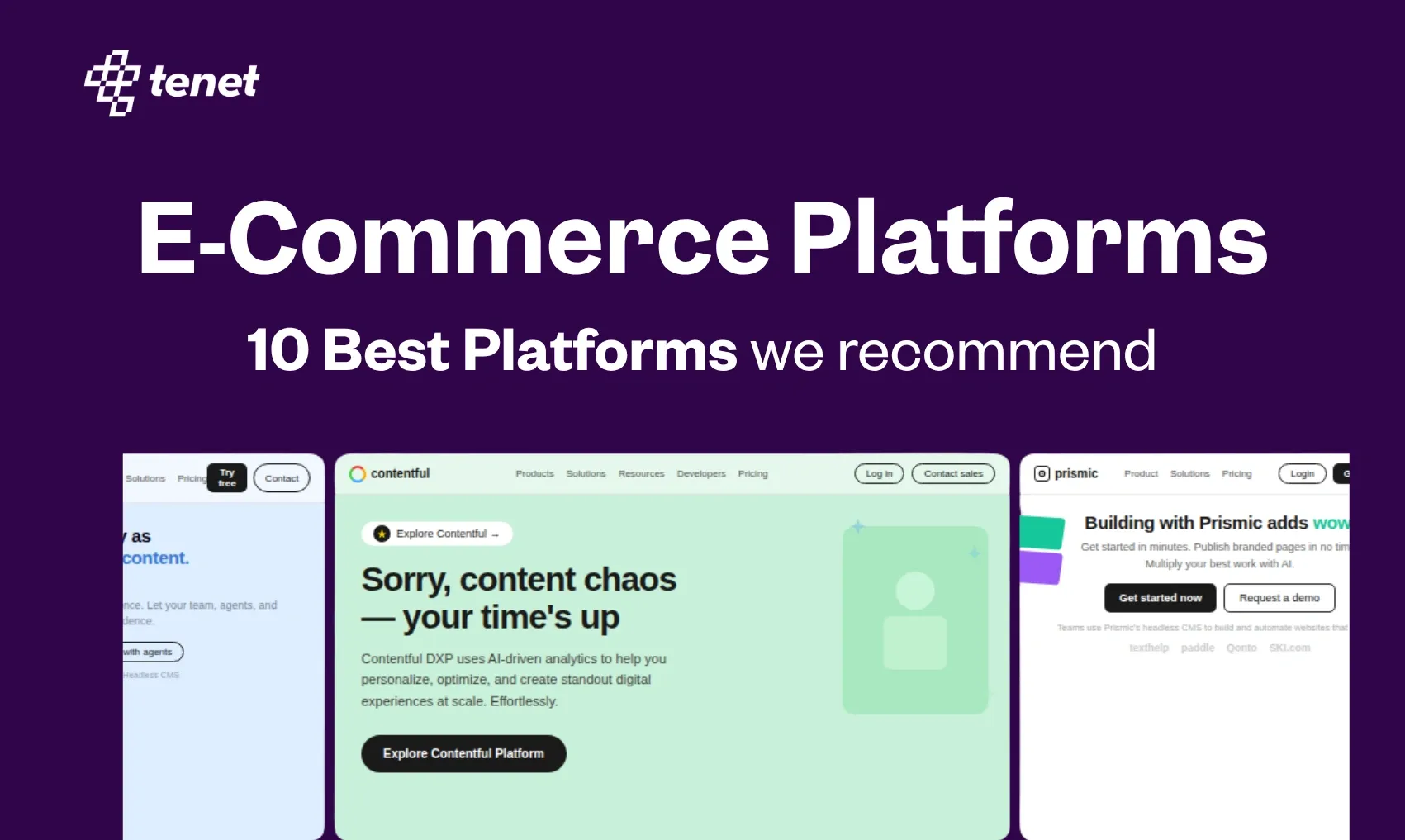 10 Best eCommerce Platforms We Recommend to Our Clients