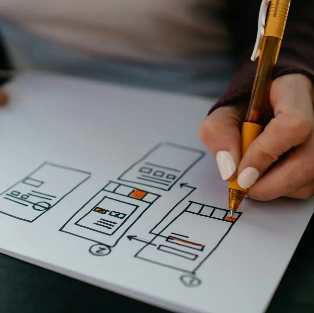 An Image Is Showing Tenet Serve with UI/UX Expertise