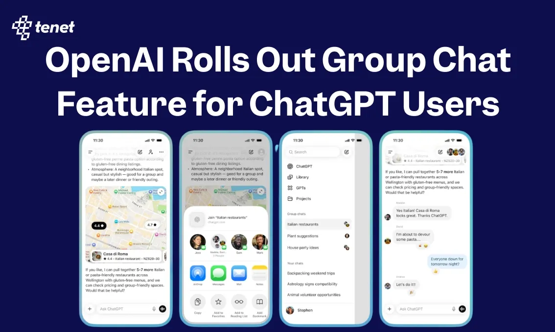 OpenAI Rolls Out Group Chat Feature for ChatGPT Users